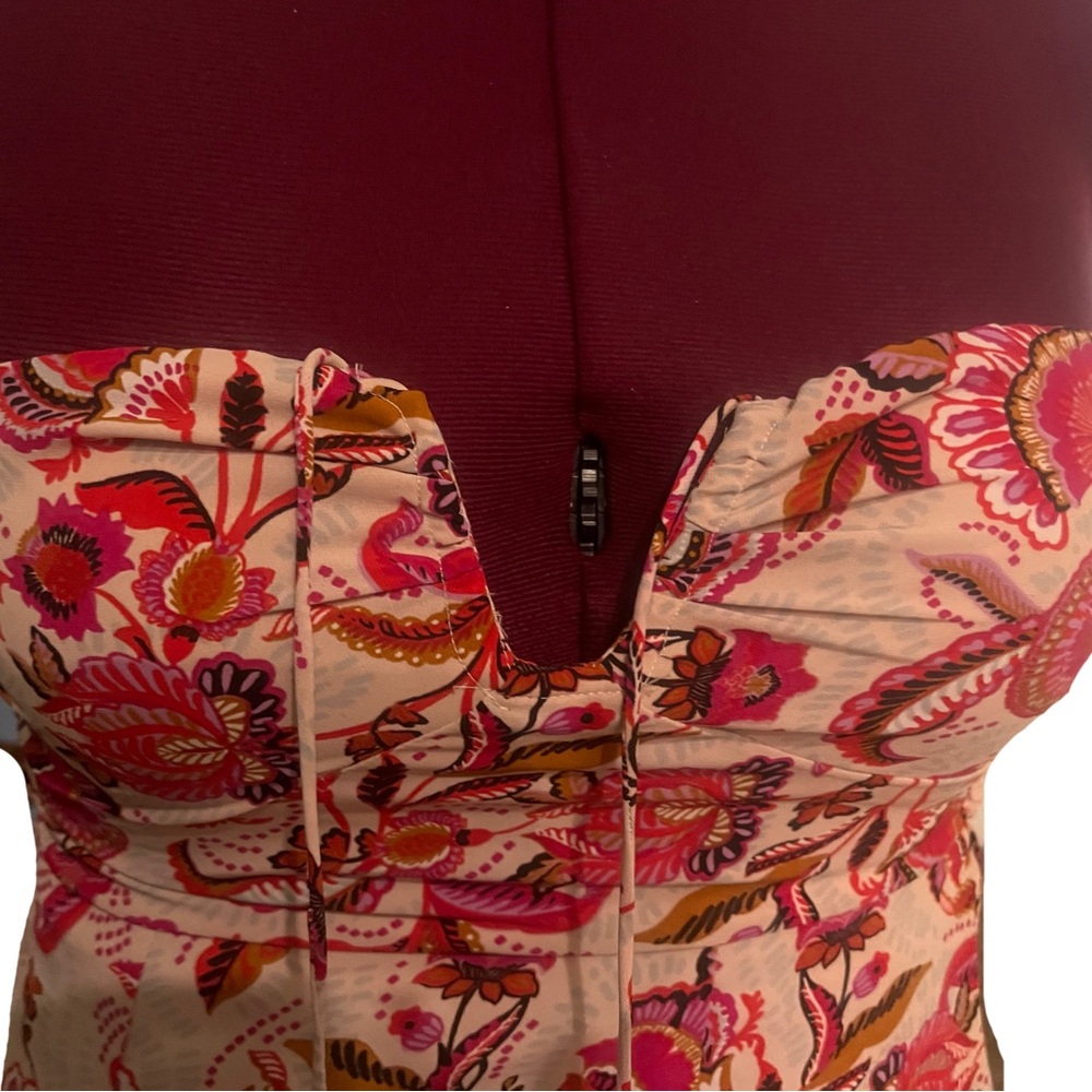 Floral Strapless Dress